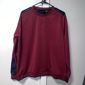 A/X Armani Exchange Men's Maroon Crewneck Sweater